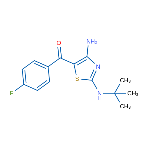 N2-tert-Butyl-5-(4-fluorobenzoyl)-1,3-thiazole-2,4-diamine 1g