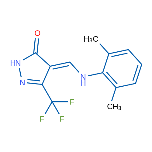 4-{[(2,6-dimethylphenyl)amino]methylidene}-3-(trifluoromethyl)-4,5-dihydro-1H-pyrazol-5-one 1g