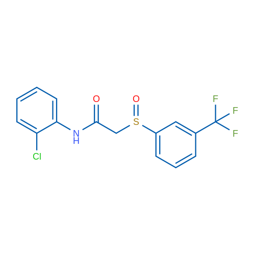 N-(2-Chlorophenyl)-2-[3-(trifluoromethyl)benzenesulfinyl]acetamide 1g