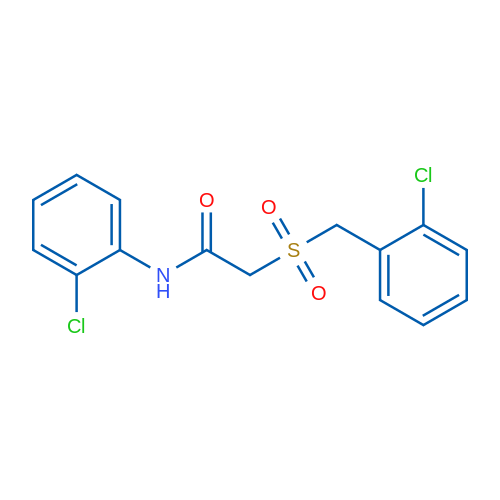 N-(2-Chlorophenyl)-2-[(2-chlorophenyl)methanesulfonyl]acetamide 1g