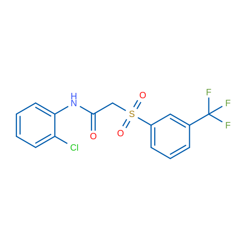 N-(2-Chlorophenyl)-2-[3-(trifluoromethyl)benzenesulfonyl]acetamide 1g