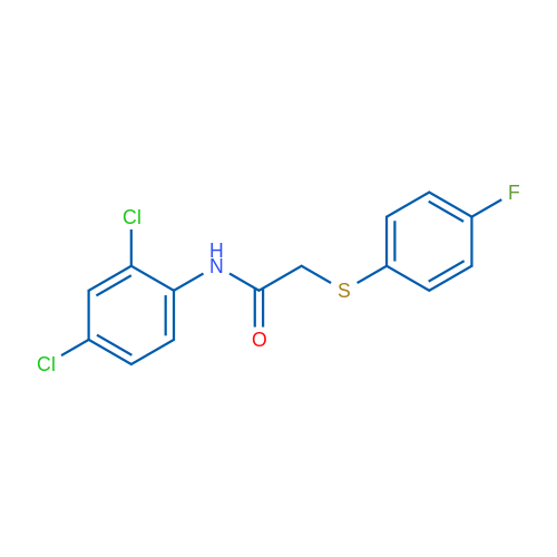 N-(2,4-Dichlorophenyl)-2-[(4-fluorophenyl)sulfanyl]acetamide 1g
