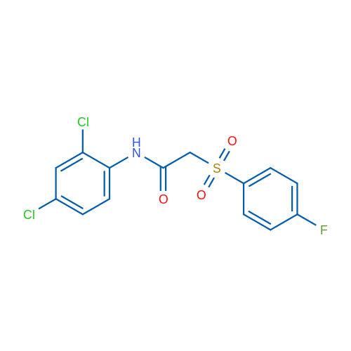 N-(2,4-Dichlorophenyl)-2-(4-fluorobenzenesulfonyl)acetamide 1g