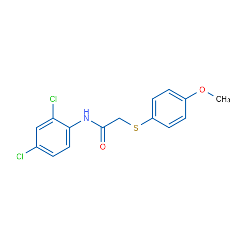 N-(2,4-Dichlorophenyl)-2-[(4-methoxyphenyl)sulfanyl]acetamide 1g