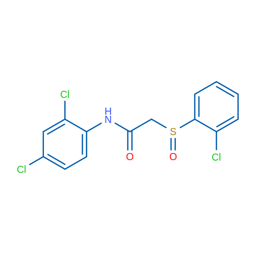 2-(2-Chlorobenzenesulfinyl)-N-(2,4-dichlorophenyl)acetamide 1g