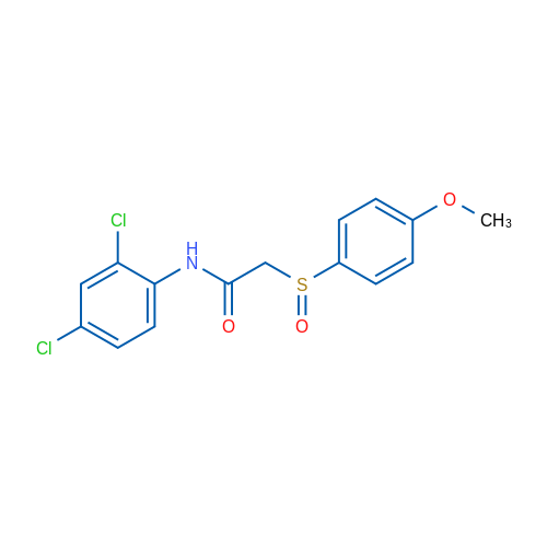 N-(2,4-Dichlorophenyl)-2-(4-methoxybenzenesulfinyl)acetamide 1g