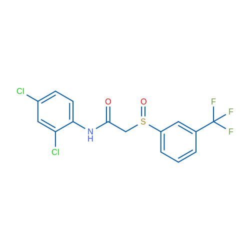 N-(2,4-Dichlorophenyl)-2-[3-(trifluoromethyl)benzenesulfinyl]acetamide 1g
