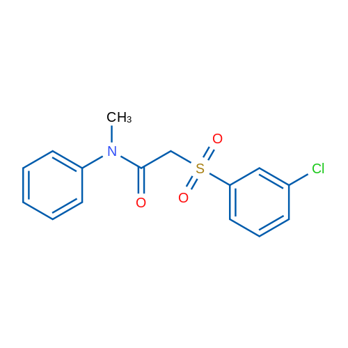 2-(3-Chlorobenzenesulfonyl)-N-methyl-N-phenylacetamide 1g