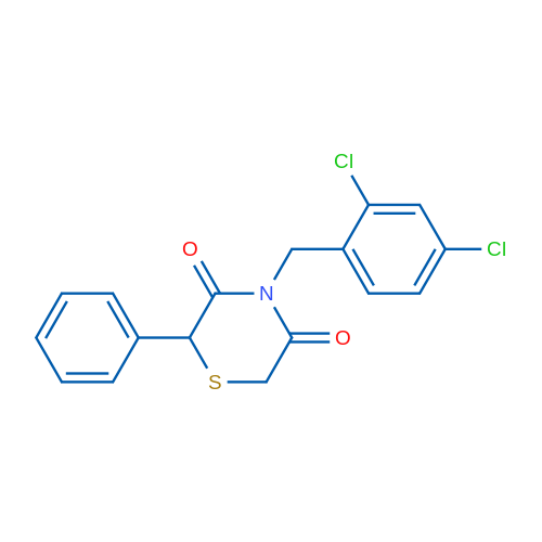 4-[(2,4-Dichlorophenyl)methyl]-2-phenylthiomorpholine-3,5-dione 1g