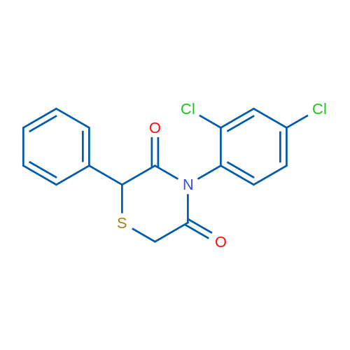 4-(2,4-Dichlorophenyl)-2-phenylthiomorpholine-3,5-dione 1g