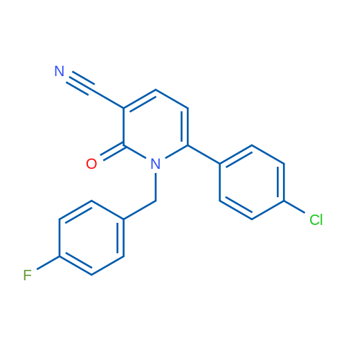 6-(4-Chlorophenyl)-1-[(4-fluorophenyl)methyl]-2-oxo-1,2-dihydropyridine-3-carbonitrile 1g