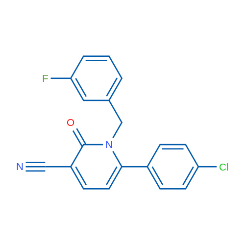 6-(4-Chlorophenyl)-1-[(3-fluorophenyl)methyl]-2-oxo-1,2-dihydropyridine-3-carbonitrile 1g