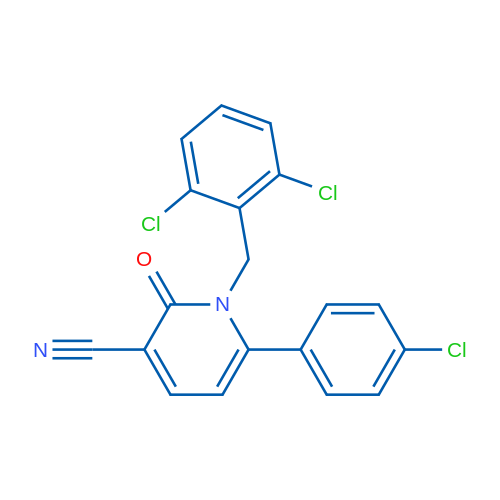 6-(4-Chlorophenyl)-1-[(2,6-dichlorophenyl)methyl]-2-oxo-1,2-dihydropyridine-3-carbonitrile 1g