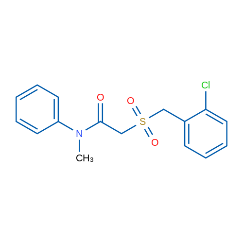 2-[(2-Chlorophenyl)methanesulfonyl]-N-methyl-N-phenylacetamide 1g