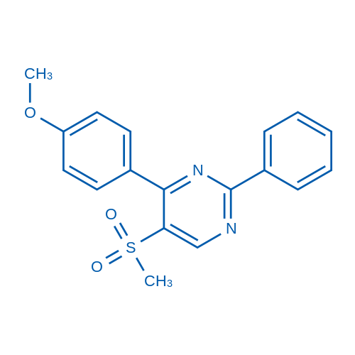 5-Methanesulfonyl-4-(4-methoxyphenyl)-2-phenylpyrimidine 1g