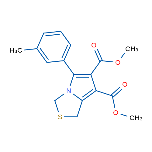 6,7-Dimethyl 5-(3-methylphenyl)-1H,3H-pyrrolo[1,2-c][1,3]thiazole-6,7-dicarboxylate 1g