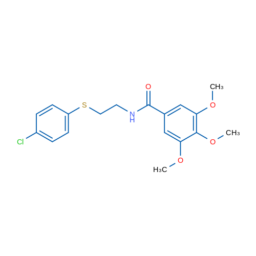 N-{2-[(4-chlorophenyl)sulfanyl]ethyl}-3,4,5-trimethoxybenzamide 1g