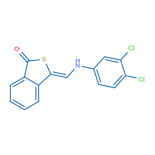 (3Z)-3-{[(3,4-dichlorophenyl)amino]methylidene}-1,3-dihydro-2-benzothiophen-1-one 1g