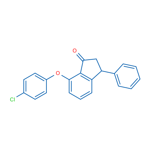 7-(4-Chlorophenoxy)-3-phenyl-2,3-dihydro-1H-inden-1-one 1g