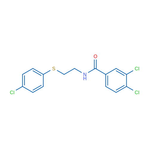3,4-Dichloro-N-{2-[(4-chlorophenyl)sulfanyl]ethyl}benzamide 1g