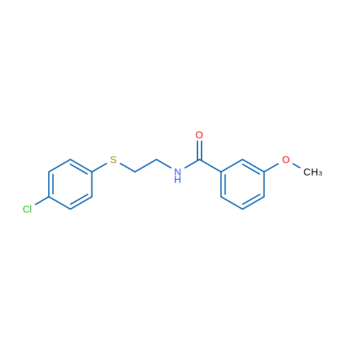 N-{2-[(4-chlorophenyl)sulfanyl]ethyl}-3-methoxybenzamide 1g