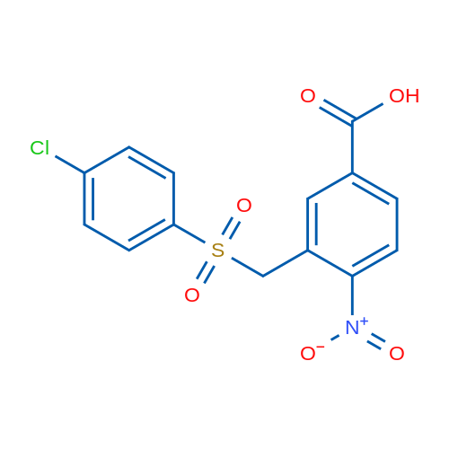 3-[(4-Chlorobenzenesulfonyl)methyl]-4-nitrobenzoic acid 1g