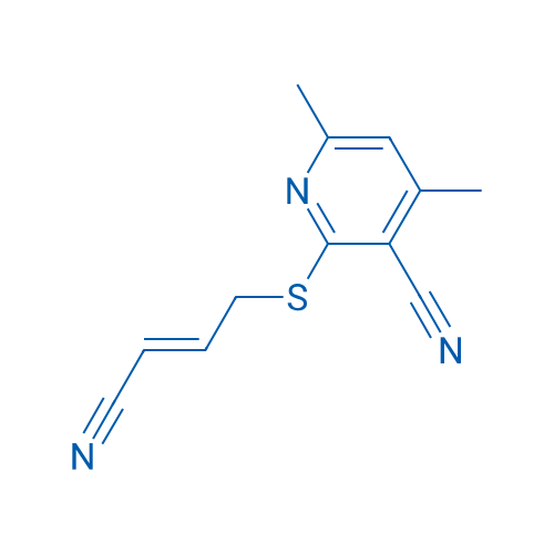 2-{[(2E)-3-cyanoprop-2-en-1-yl]sulfanyl}-4,6-dimethylpyridine-3-carbonitrile 1g