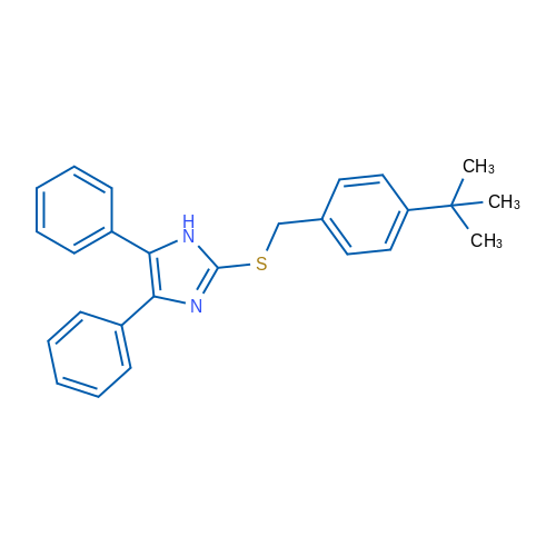 2-{[(4-tert-butylphenyl)methyl]sulfanyl}-4,5-diphenyl-1H-imidazole 1g