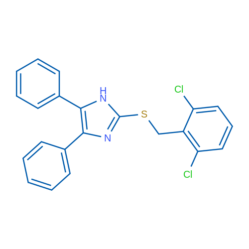 2-{[(2,6-dichlorophenyl)methyl]sulfanyl}-4,5-diphenyl-1H-imidazole 1g