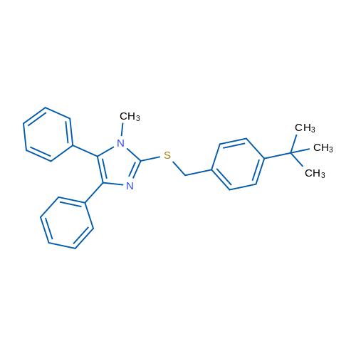 2-{[(4-tert-butylphenyl)methyl]sulfanyl}-1-methyl-4,5-diphenyl-1H-imidazole 1g
