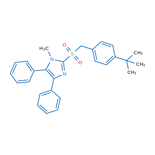 2-[(4-tert-Butylphenyl)methanesulfonyl]-1-methyl-4,5-diphenyl-1H-imidazole 1g
