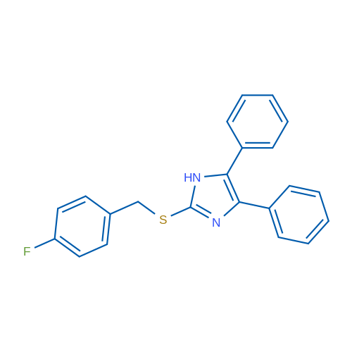 2-{[(4-fluorophenyl)methyl]sulfanyl}-4,5-diphenyl-1H-imidazole 1g