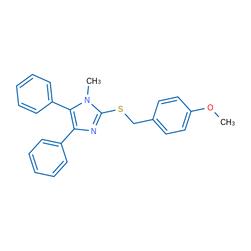 2-{[(4-methoxyphenyl)methyl]sulfanyl}-1-methyl-4,5-diphenyl-1H-imidazole 1g