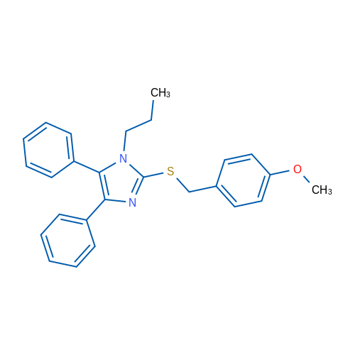 2-{[(4-methoxyphenyl)methyl]sulfanyl}-4,5-diphenyl-1-propyl-1H-imidazole 1g