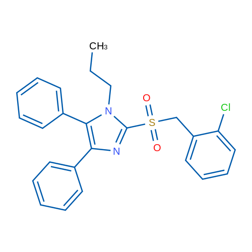 2-[(2-Chlorophenyl)methanesulfonyl]-4,5-diphenyl-1-propyl-1H-imidazole 1g