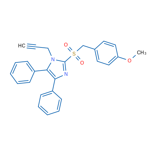 2-[(4-Methoxyphenyl)methanesulfonyl]-4,5-diphenyl-1-(prop-2-yn-1-yl)-1H-imidazole 1g
