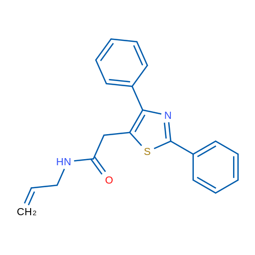 2-(2,4-Diphenyl-1,3-thiazol-5-yl)-N-(prop-2-en-1-yl)acetamide 1g