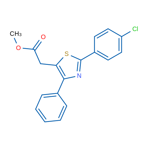 Methyl 2-[2-(4-chlorophenyl)-4-phenyl-1,3-thiazol-5-yl]acetate 1g
