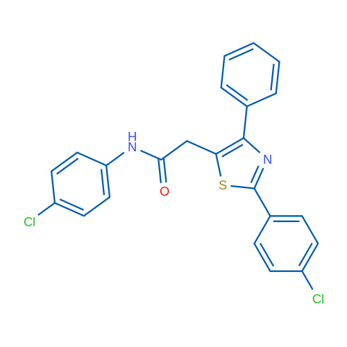 N-(4-Chlorophenyl)-2-[2-(4-chlorophenyl)-4-phenyl-1,3-thiazol-5-yl]acetamide 1g