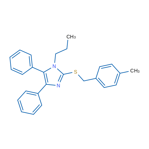 2-{[(4-methylphenyl)methyl]sulfanyl}-4,5-diphenyl-1-propyl-1H-imidazole 1g