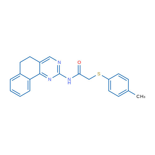 N-{5H,6H-benzo[h]quinazolin-2-yl}-2-[(4-methylphenyl)sulfanyl]acetamide 5mg