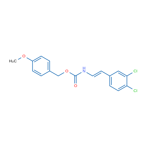 (4-Methoxyphenyl)methyl N-[(E)-2-(3,4-dichlorophenyl)ethenyl]carbamate 1g