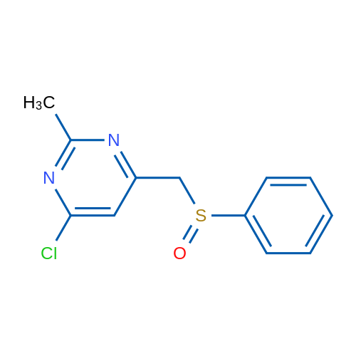 4-[(Benzenesulfinyl)methyl]-6-chloro-2-methylpyrimidine 1g