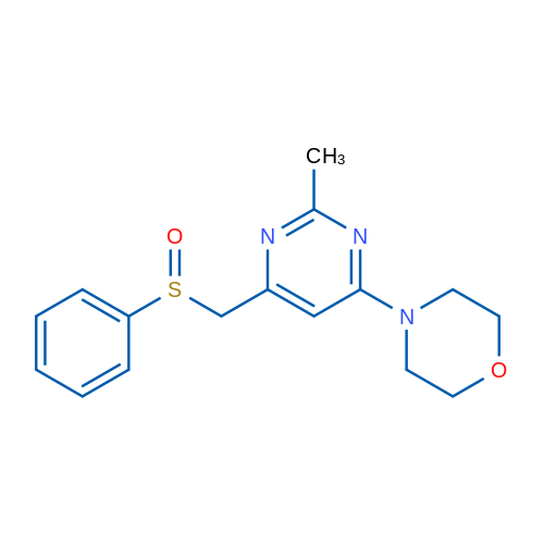 4-{6-[(benzenesulfinyl)methyl]-2-methylpyrimidin-4-yl}morpholine 1g