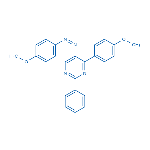 4-(4-Methoxyphenyl)-5-[(Z)-2-(4-methoxyphenyl)diazen-1-yl]-2-phenylpyrimidine 1g