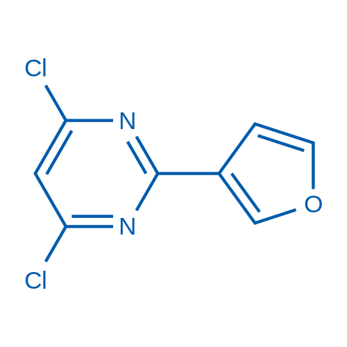 4,6-Dichloro-2-(furan-3-yl)pyrimidine 50mg