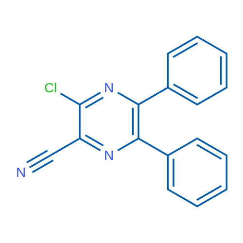 3-Chloro-5,6-diphenylpyrazine-2-carbonitrile 1g