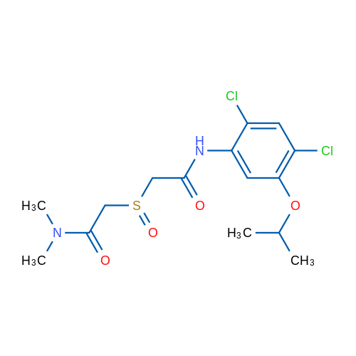 2-({[2,4-dichloro-5-(propan-2-yloxy)phenyl]carbamoyl}methanesulfinyl)-N,N-dimethylacetamide 1g