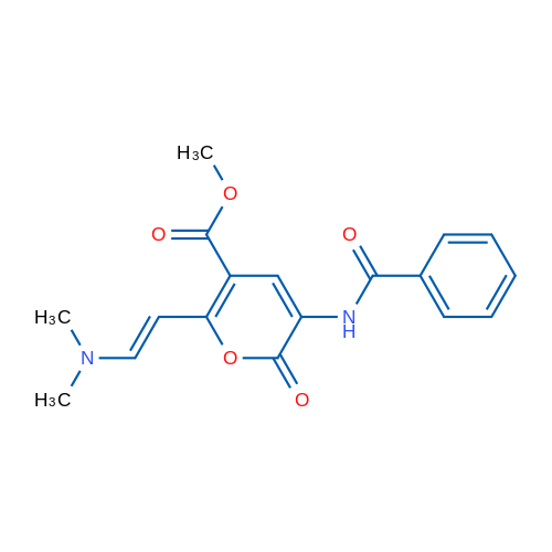 Methyl 3-benzamido-6-[(E)-2-(dimethylamino)ethenyl]-2-oxo-2H-pyran-5-carboxylate 1g