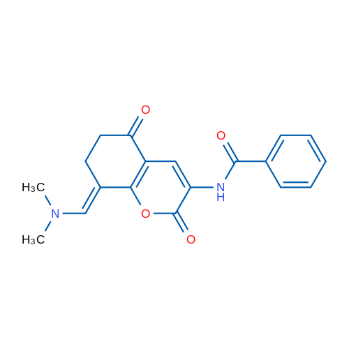 N-[(8E)-8-[(Dimethylamino)methylidene]-2,5-dioxo-5,6,7,8-tetrahydro-2H-chromen-3-yl]benzamide 1g